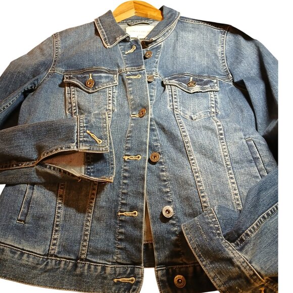 VINCE CAMUTO Blue Jean Jacket S - Picture 4 of 15